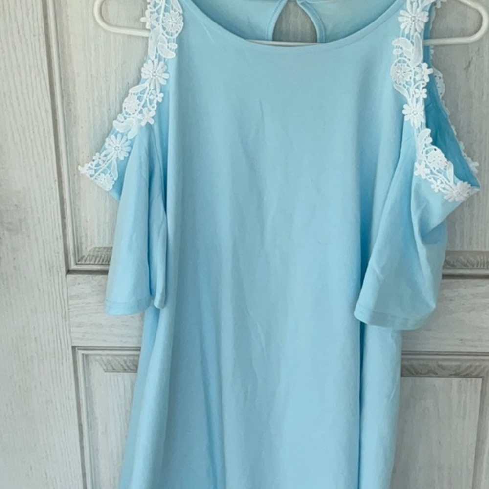 AOFUR Women’s M  Short Sleeve Chiffon Sundress